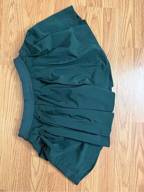 lululemon athletica Forest Green Pleated Skater Skirt